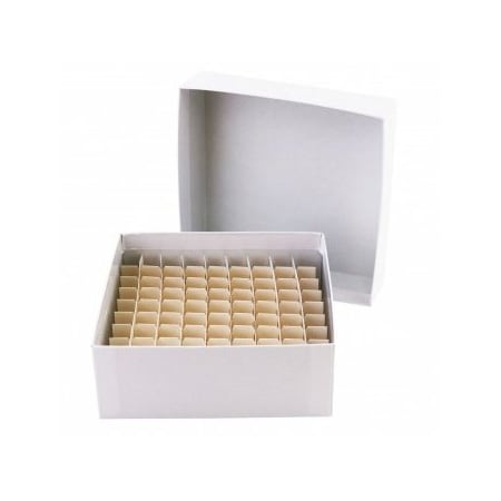 Rpi Cardboard Micro-Tube Storage Box Set w/ Partition, 81 Tube 181032